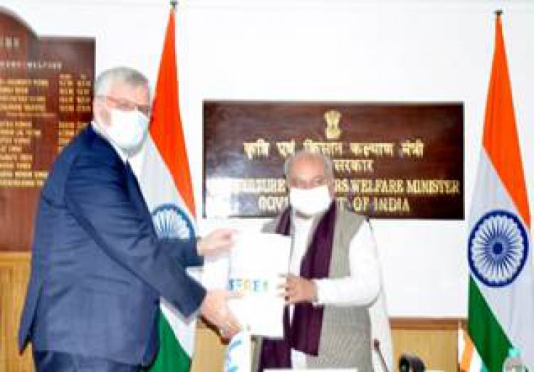 भारत और इजराइल ने कृषि क्षेत्र में सहयोग बढ़ाने पर सहमति व्यक्त की