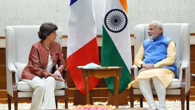 प्रधानमंत्री की भारत दौरे पर आईं फ्रांस की विदेश एवं यूरोपीय मामलों की मंत्री के साथ मुलाकात