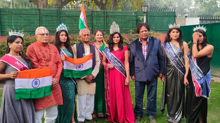 अमन गांधी के गीत "अखंड भारत हो देश मेरा" का दिल्ली मे सांसद राजमणि पटेल के हाथों लोकार्पण